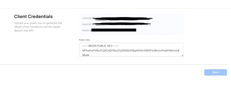 apple search ads public key